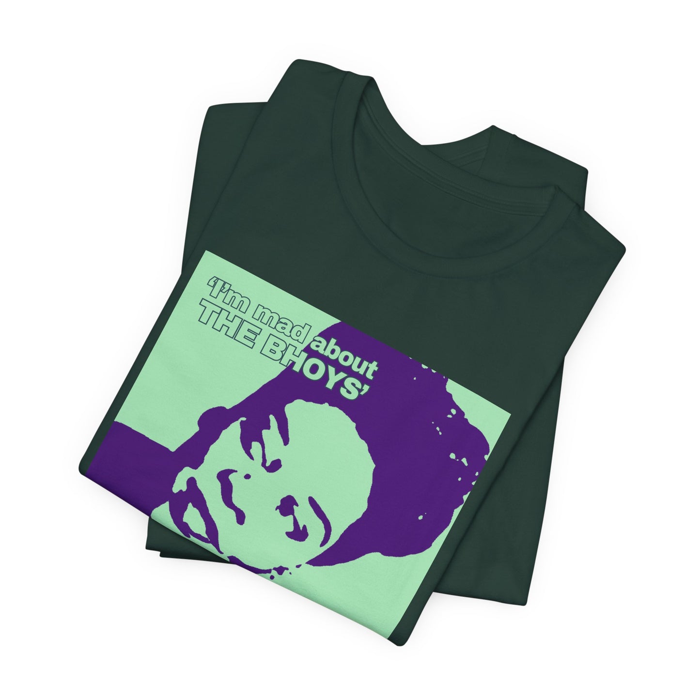 Mad About The Bhoys Dinah Washington T-shirt for Celtic Fans | Lightweight Unisex Bella Canvas 3001 tee