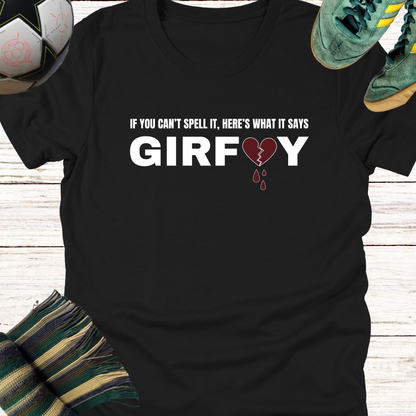Broken Hearts GIRFUY T-shirt for Celtic Fans | Lightweight Unisex Bella Canvas 3001 tee