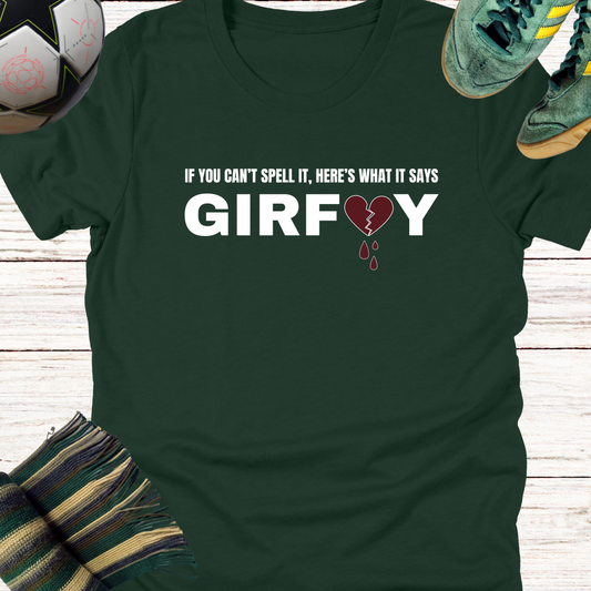 Broken Hearts GIRFUY T-shirt for Celtic Fans | Lightweight Unisex Bella Canvas 3001 tee