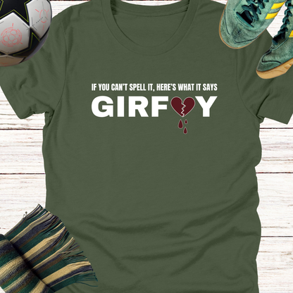Broken Hearts GIRFUY T-shirt for Celtic Fans | Lightweight Unisex Bella Canvas 3001 tee