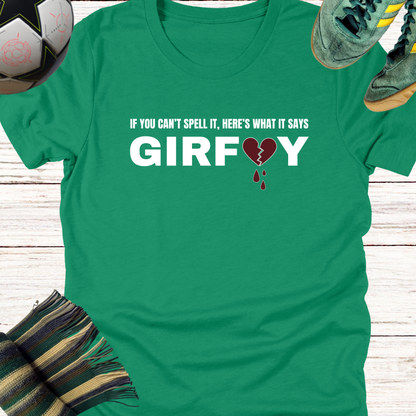 Broken Hearts GIRFUY T-shirt for Celtic Fans | Lightweight Unisex Bella Canvas 3001 tee