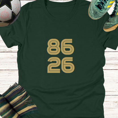 86-26 Celtic Fans T-shirt | Lightweight Unisex Bella Canvas 3001 tee