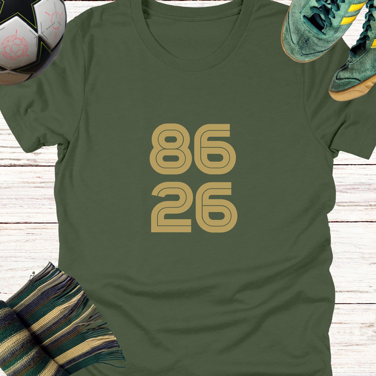86-26 Celtic Fans T-shirt | Lightweight Unisex Bella Canvas 3001 tee