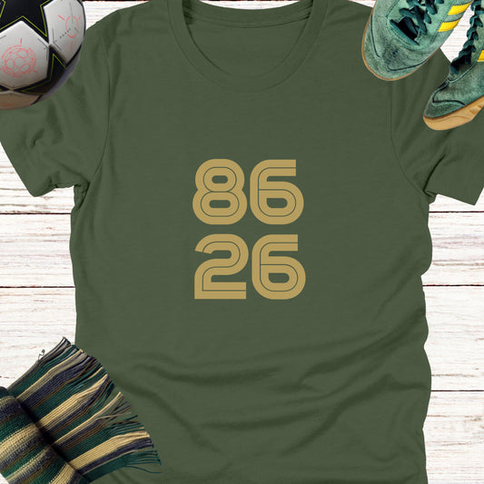 86-26 Celtic Fans T-shirt | Lightweight Unisex Bella Canvas 3001 tee