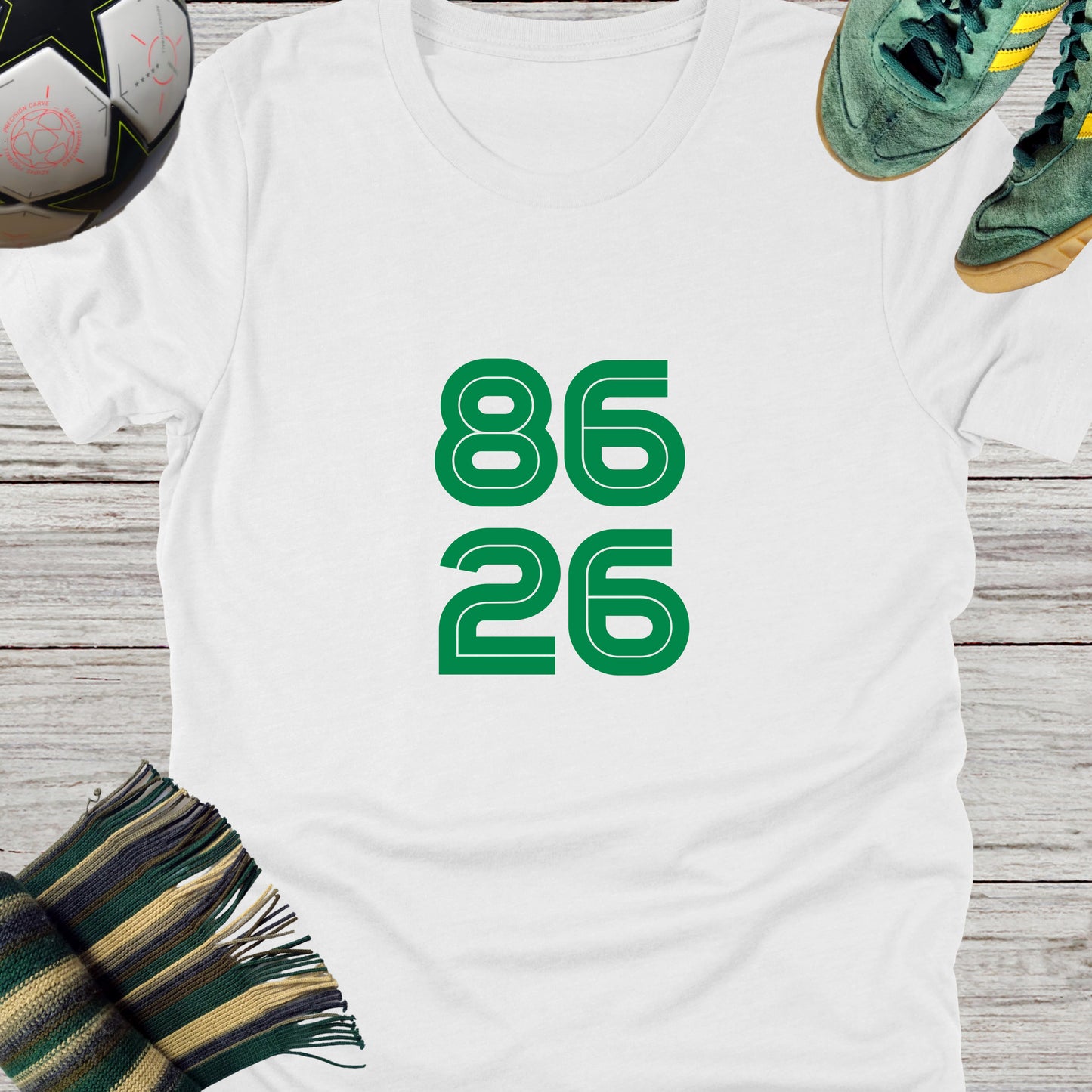 86-26 Celtic Fans T-shirt | Lightweight Unisex Bella Canvas 3001 tee