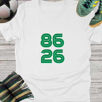 86-26 Celtic Fans T-shirt | Lightweight Unisex Bella Canvas 3001 tee