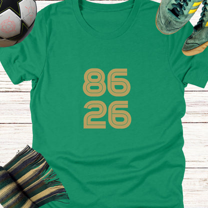 86-26 Celtic Fans T-shirt | Lightweight Unisex Bella Canvas 3001 tee