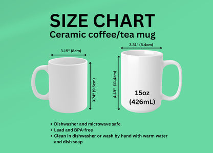 Celtic 'Mad About The Bhoys' Coffee Cup Green Text