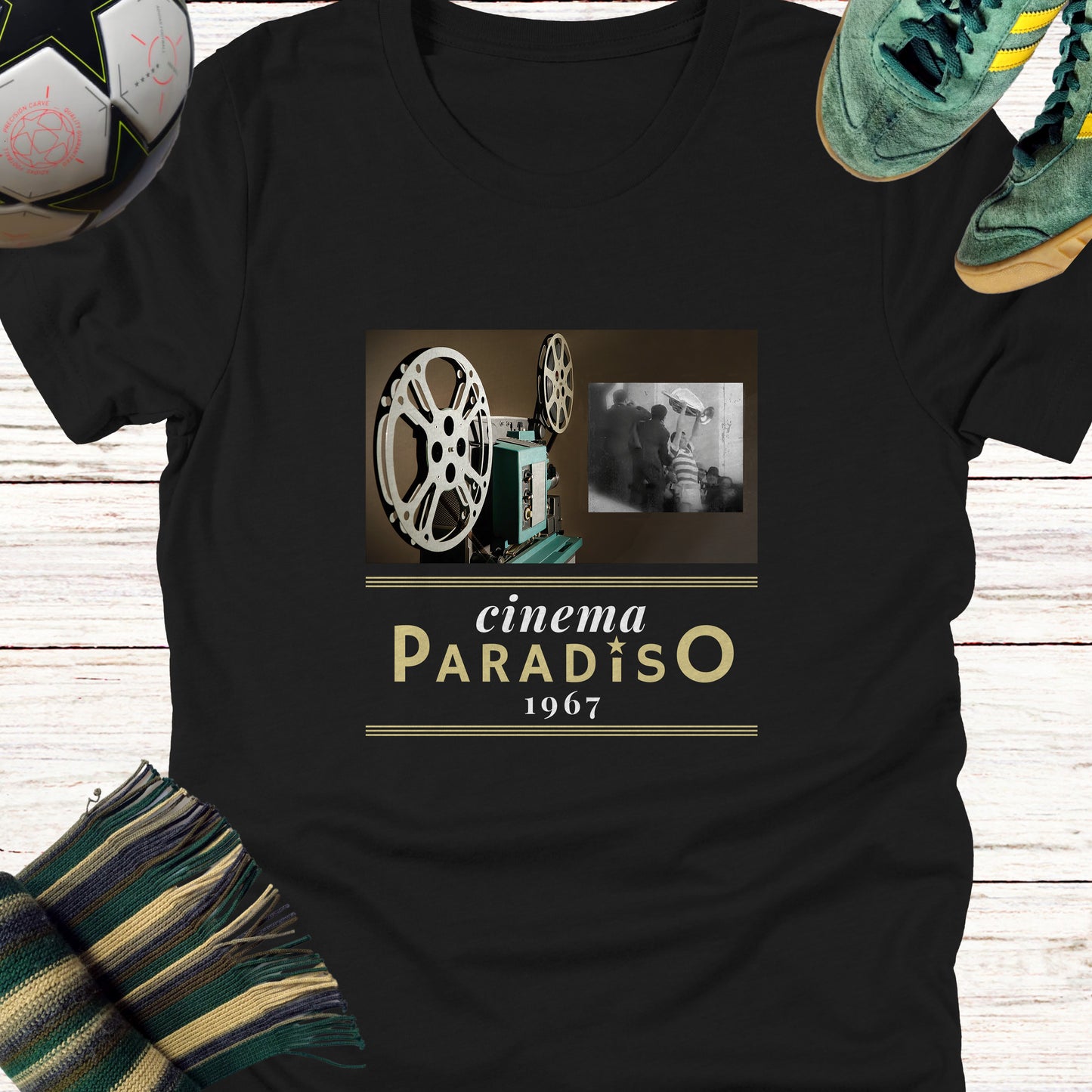 Celtic FC Cinema Paradiso T-shirt, Lisbon Lions tee | Lightweight Unisex shirt