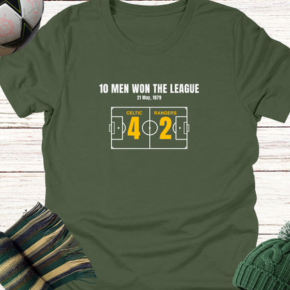 Ten Men Won The League T-Shirt version 2