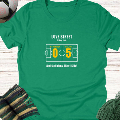 Celtic Love Street 1986 Albert Kidd Tee