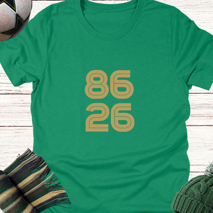 86-26 T-shirt | Lightweight Unisex Bella Canvas 3001 tee