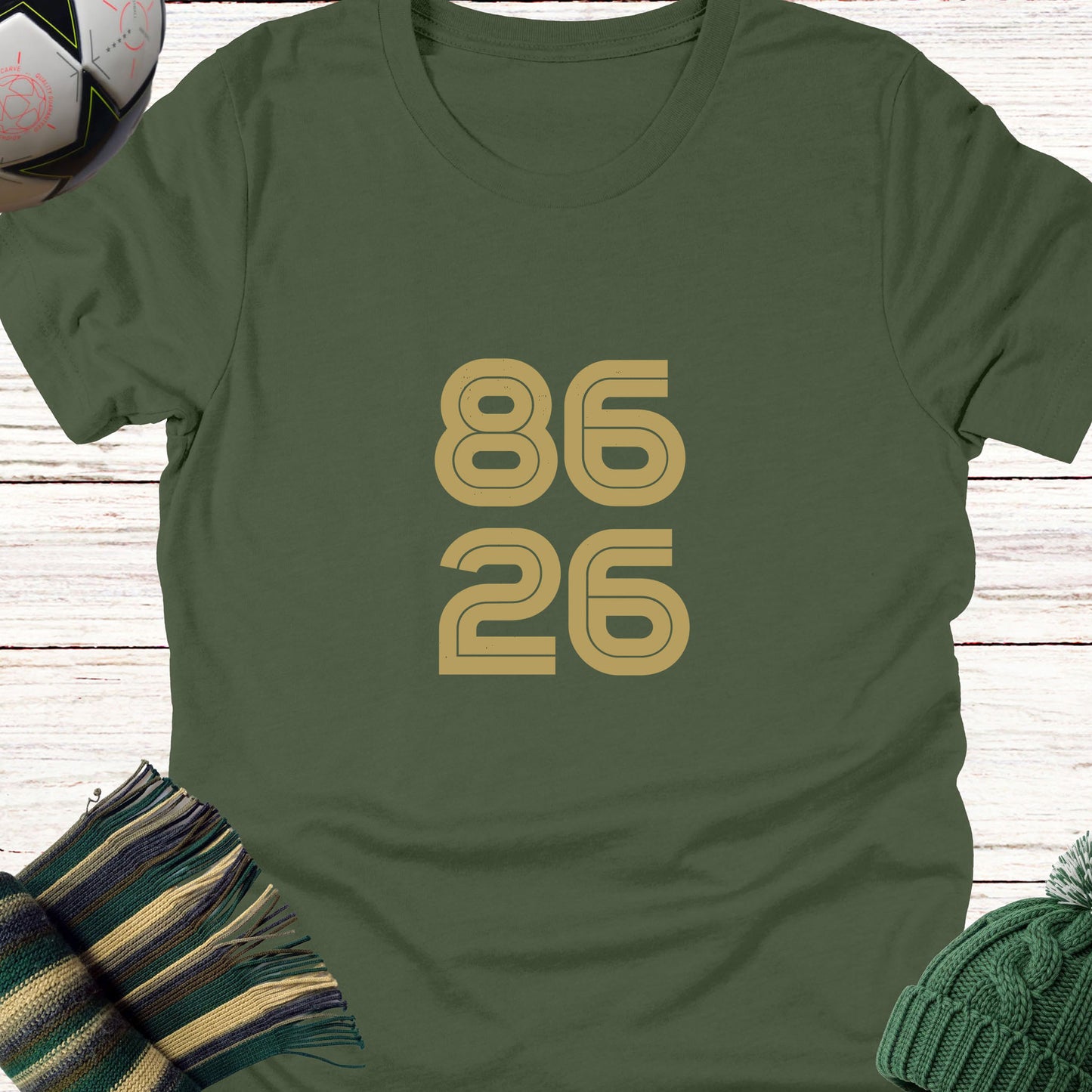 86-26 T-shirt | Lightweight Unisex Bella Canvas 3001 tee