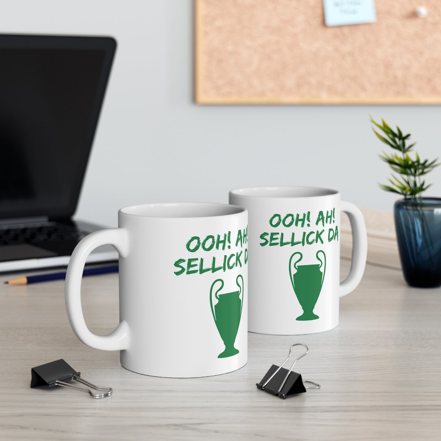 Ooh Ah Sellick Da Mug | Funny Celtic Supporter Gift for the Auld Bhoy