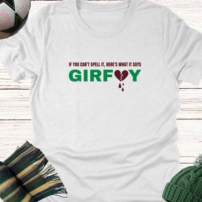 Broken Hearts GIRFUY T-shirt | Lightweight Unisex tee