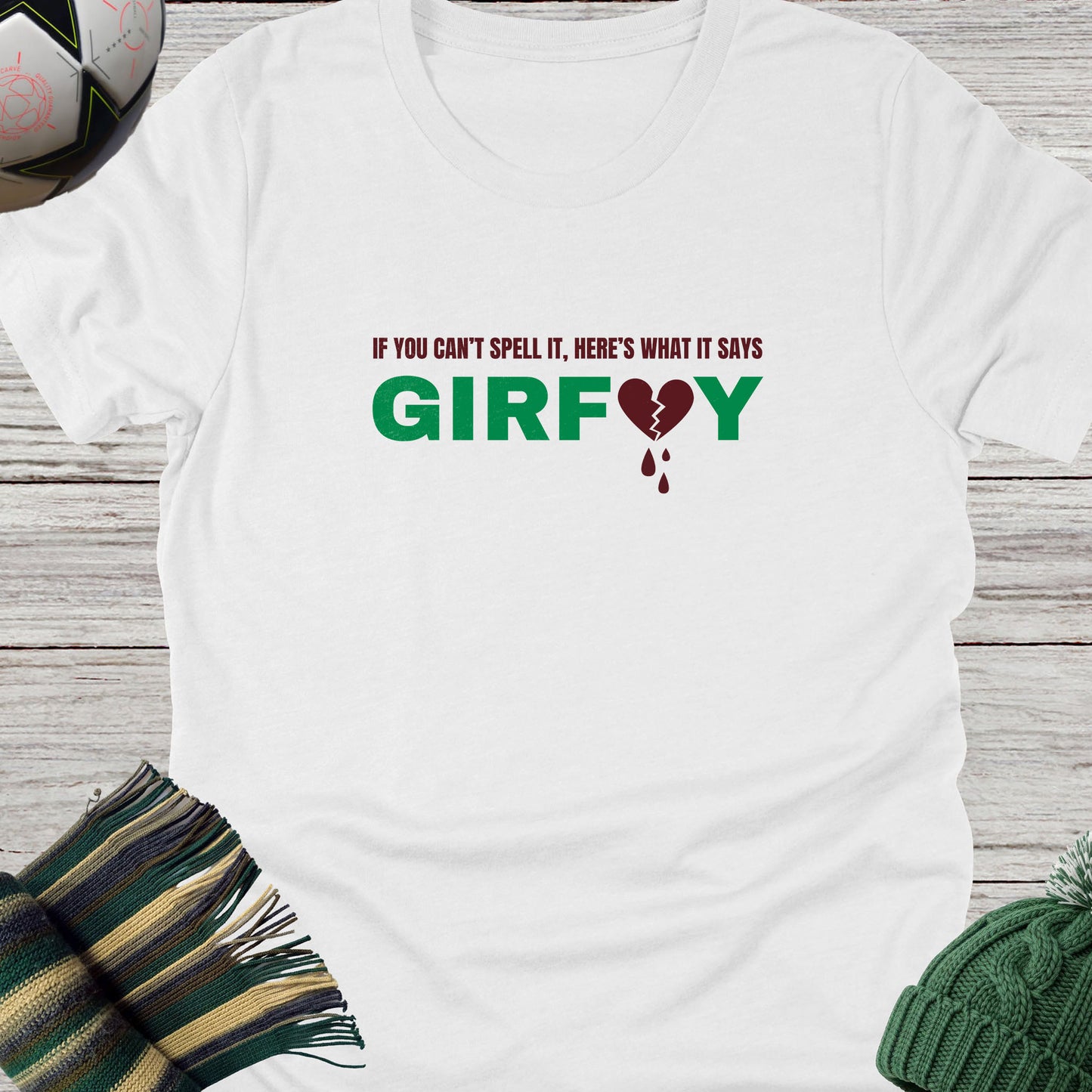 Broken Hearts GIRFUY T-shirt | Lightweight Unisex tee